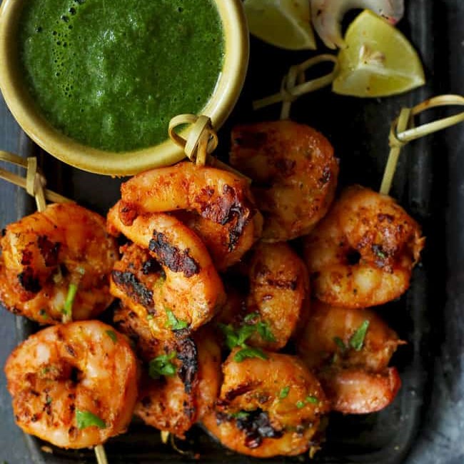 Prawn tikka